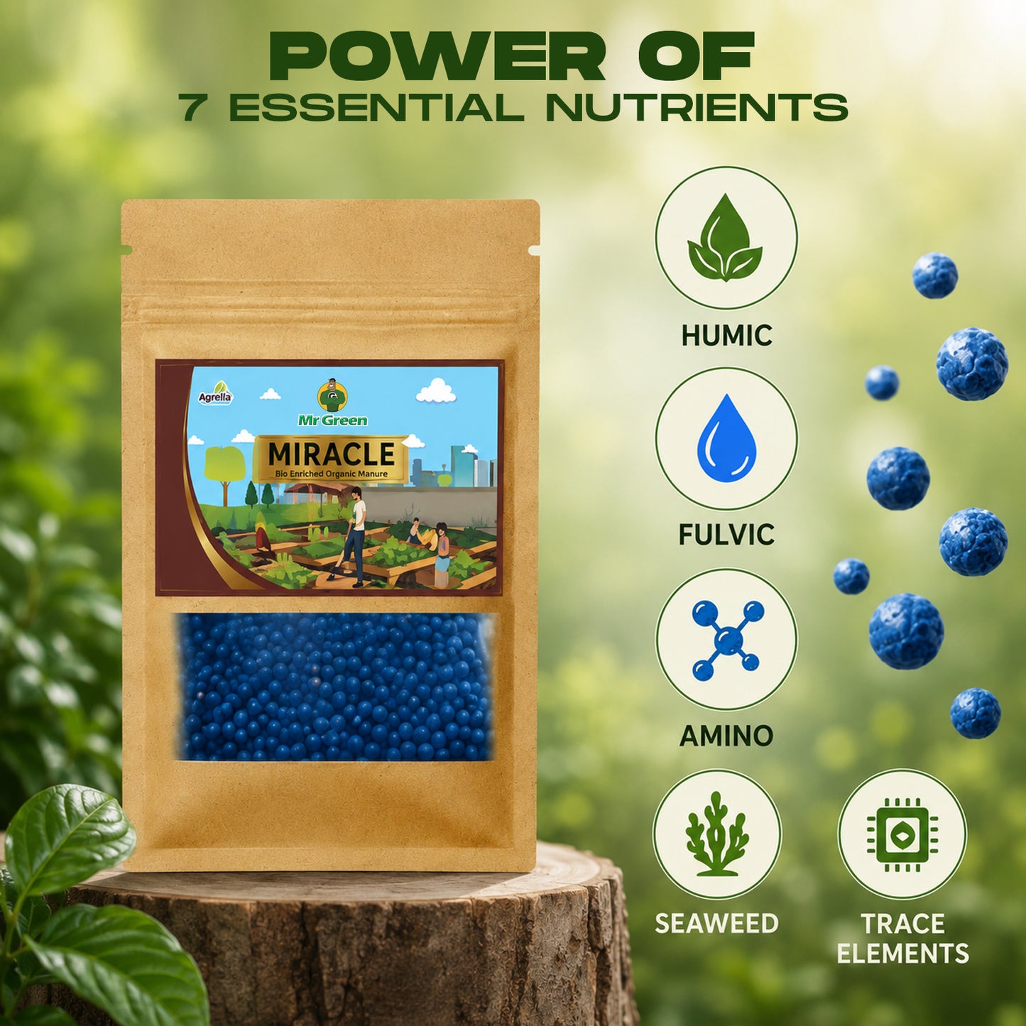 Mr Green Miracle Plant Growth Booster – 7 Micro-Nutrients