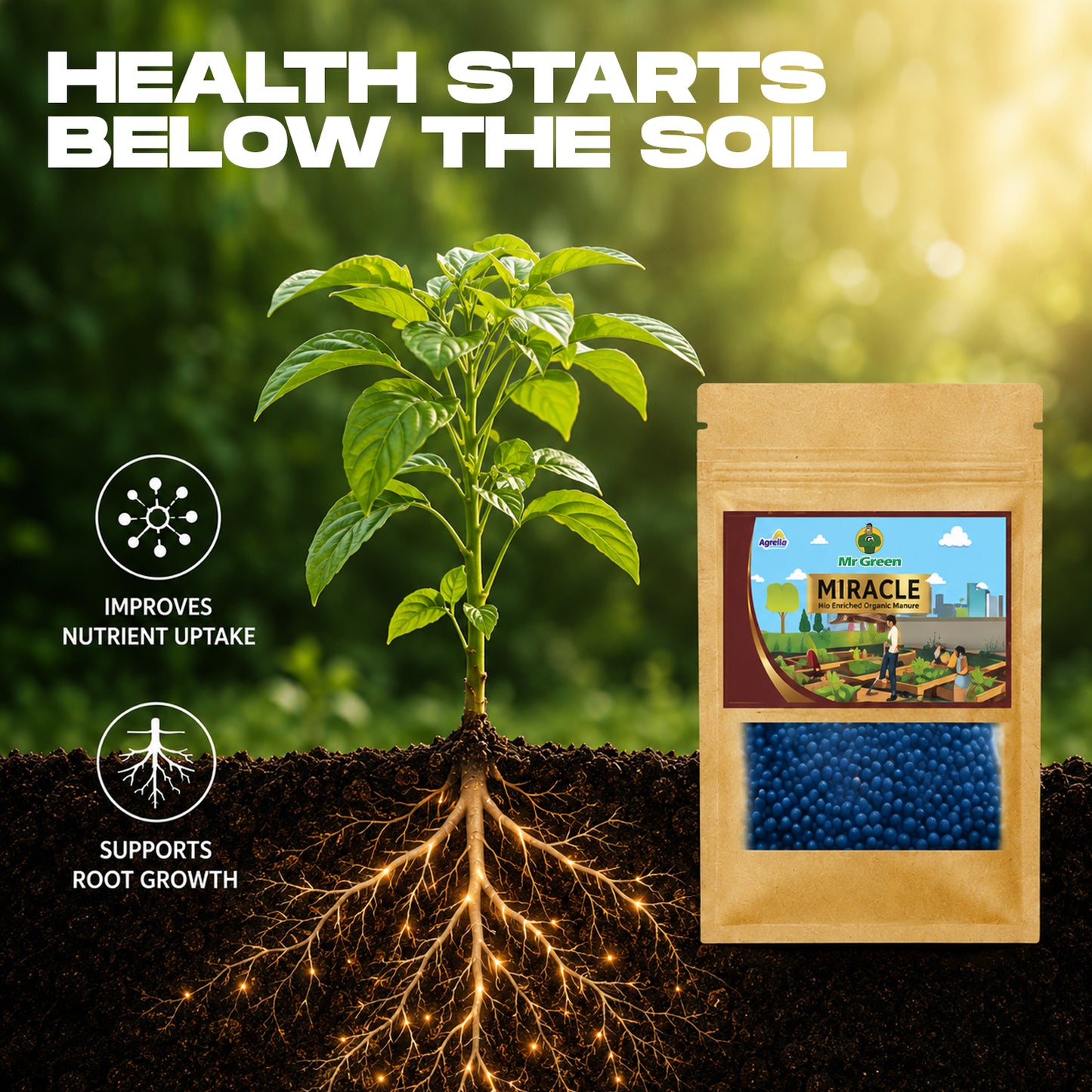 Mr Green Miracle Plant Growth Booster – 7 Micro-Nutrients