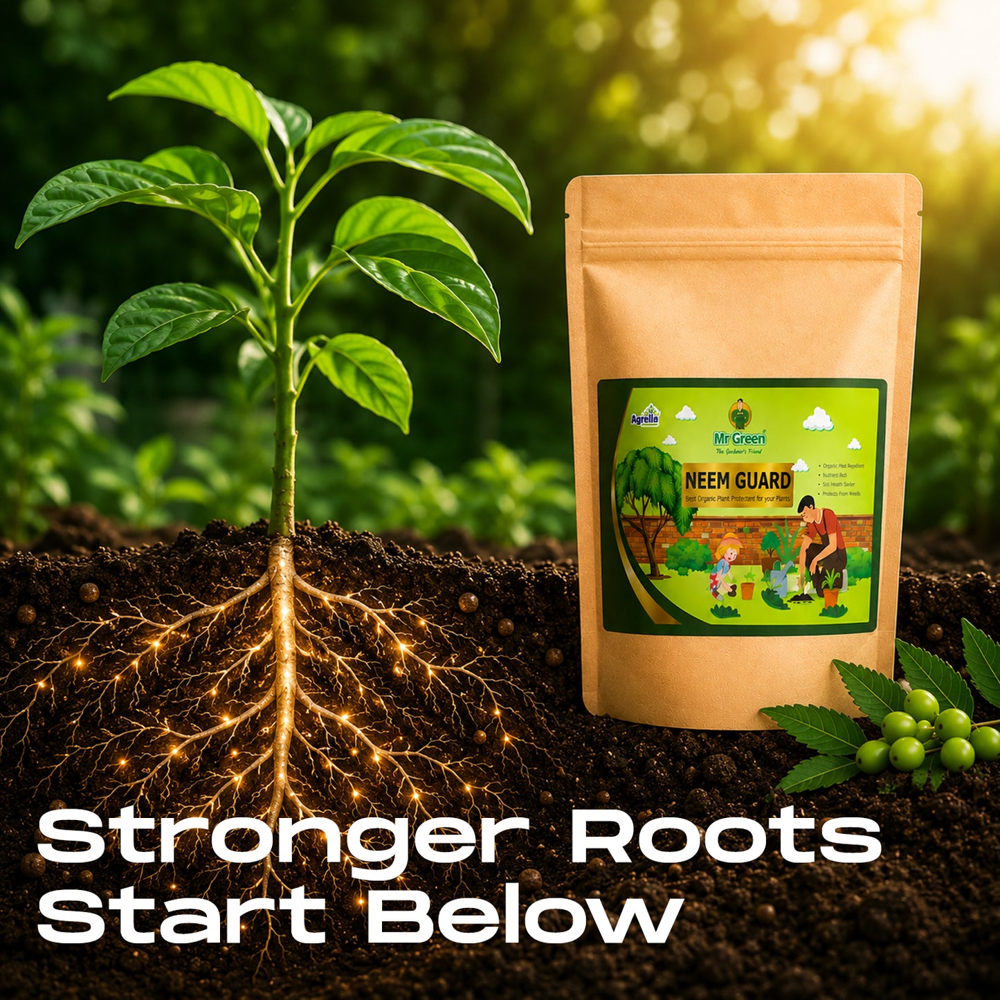 Mr Green Neem Guard – Organic Neem Khali for Plants