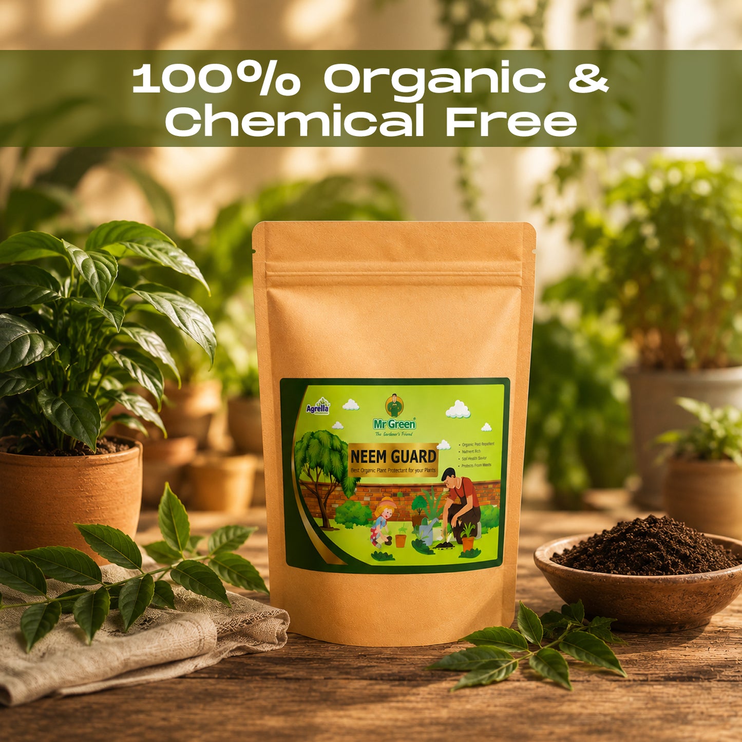 Mr Green Neem Guard – Organic Neem Khali for Plants