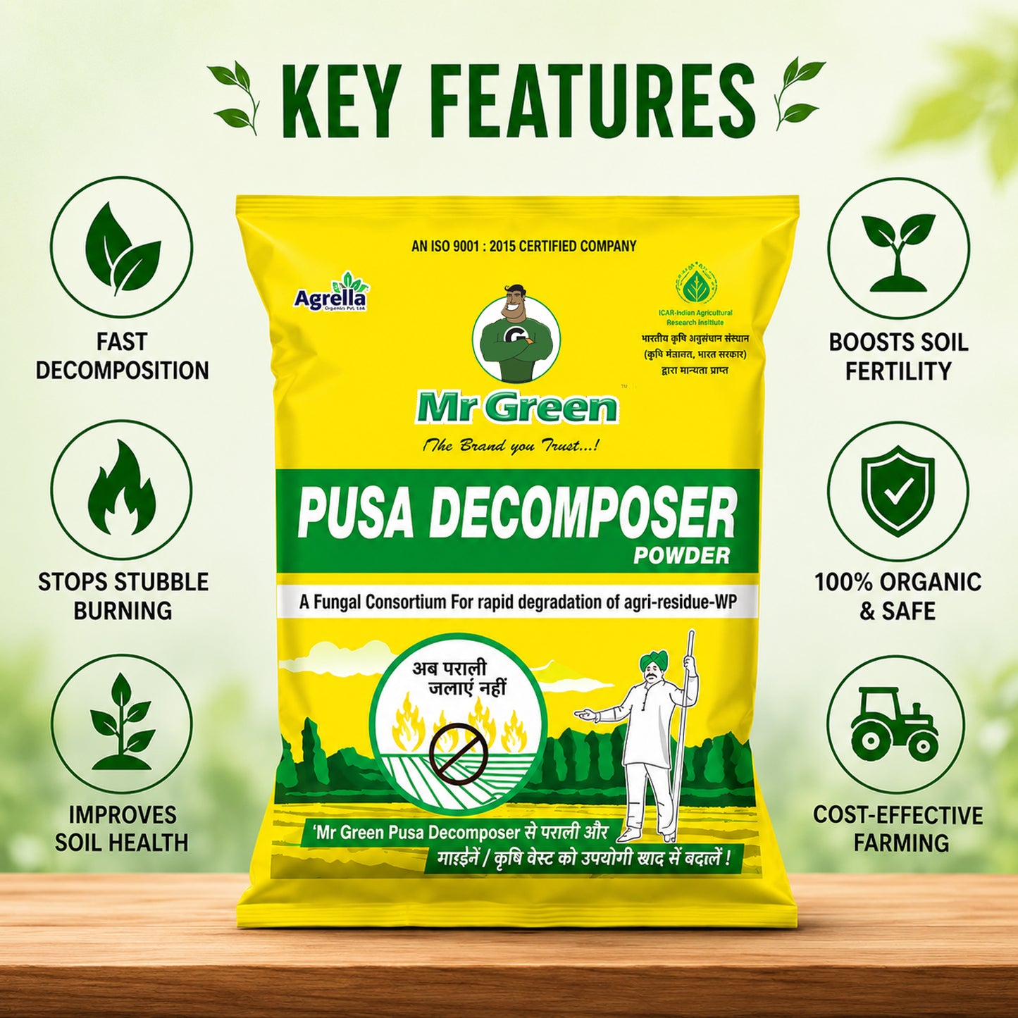 Mr. Green Pusa Decomposer Powder | Efficient Compost Fertilizer